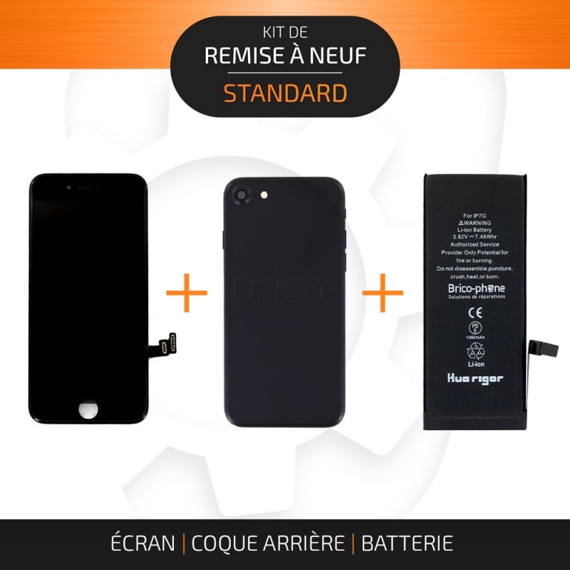 Kit de remise à neuf pour iPhone 7 Noir | STANDARD_photo1