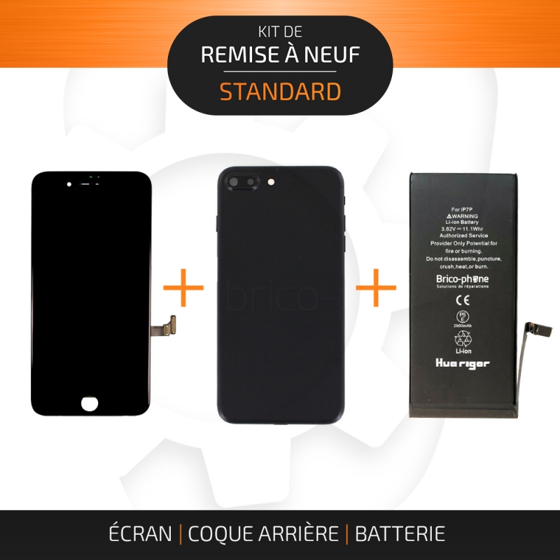 Kit de remise à neuf pour iPhone 7 Plus Noir | STANDARD