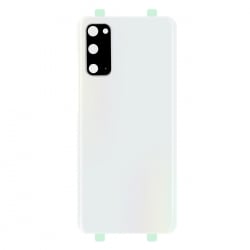 Vitre arrière compatible pour Samsung Galaxy S20 Cloud White photo 2