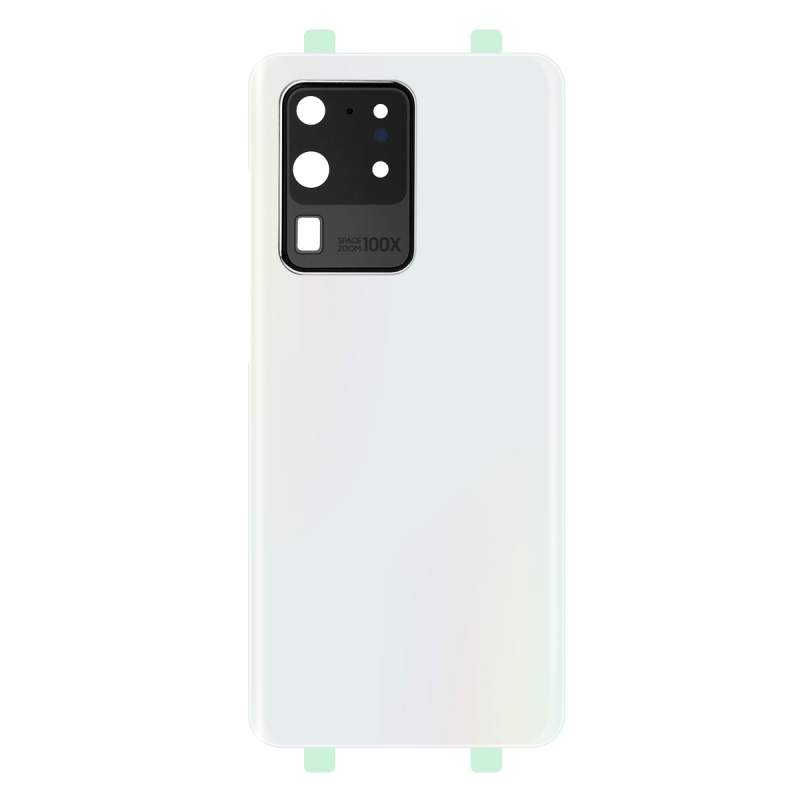 Vitre arrière compatible pour Samsung Galaxy S20 Ultra Cloud White photo 2