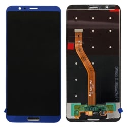 Ecran Bleu compatible avec vitre et LCD prémonté pour Huawei Honor View 10