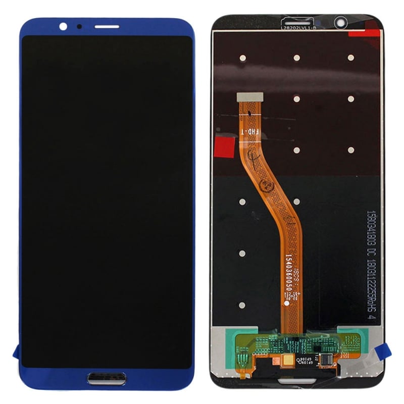 Ecran Bleu compatible avec vitre et LCD prémonté pour Huawei Honor View 10