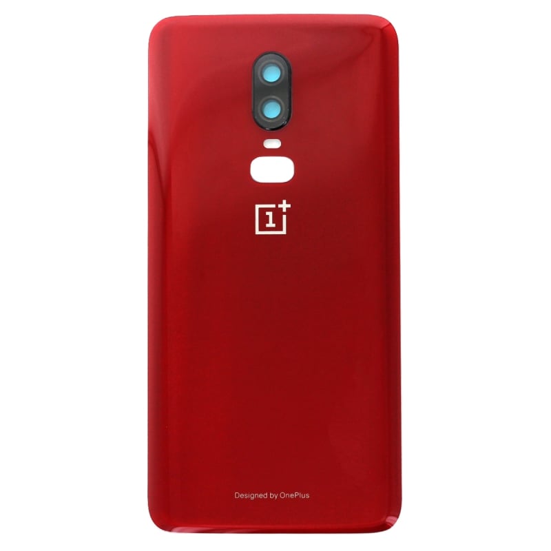 Vitre arrière d'origine pour OnePlus 6 Rouge_photo1