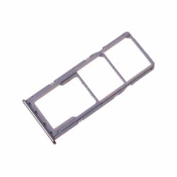 Rack double SIM et SD pour Samsung SM-A715 Galaxy A71 - Argent photo 1