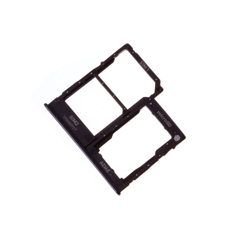 Rack double SIM et SD pour Samsung SM-A415 Galaxy A41 - Noir photo 0