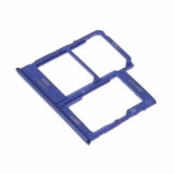 Rack double SIM et SD pour Samsung SM-A415 Galaxy A41 - Bleu photo 0