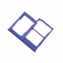 Rack double SIM et SD pour Samsung SM-A415 Galaxy A41 - Bleu photo 2