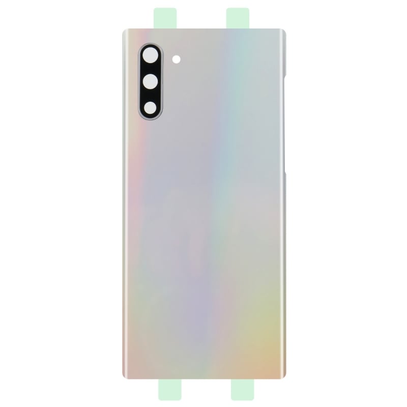 Vitre arrière compatible Samsung Galaxy Note10 Argent photo 1