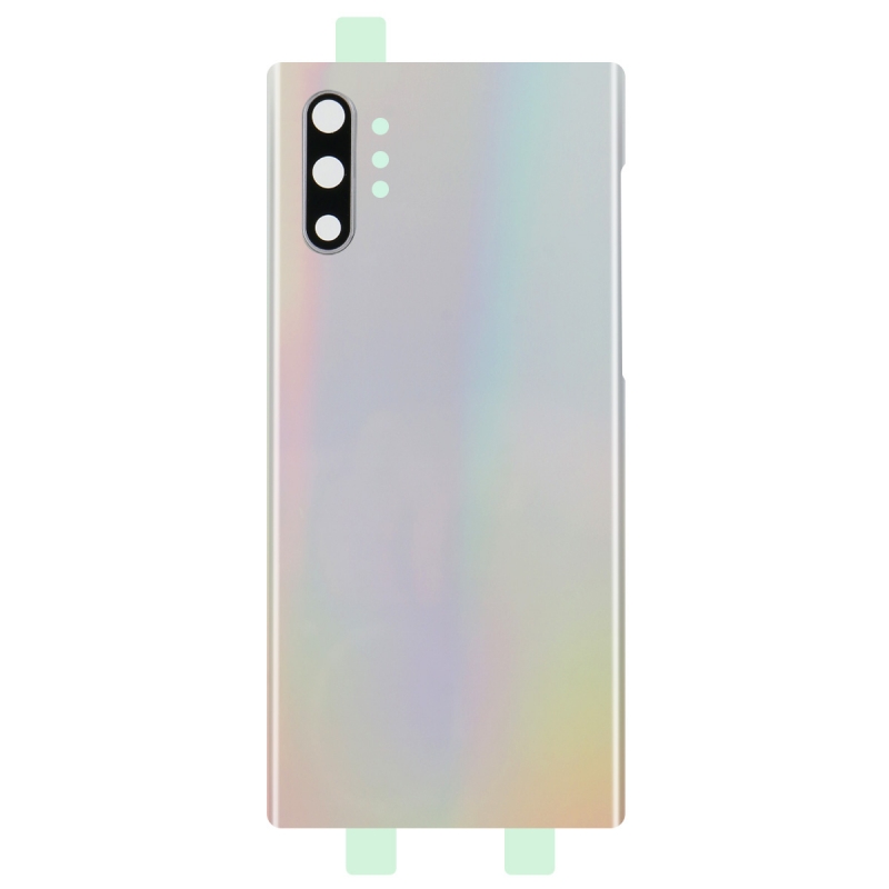 Vitre arrière compatible Samsung Galaxy Note10+ Argent photo 1