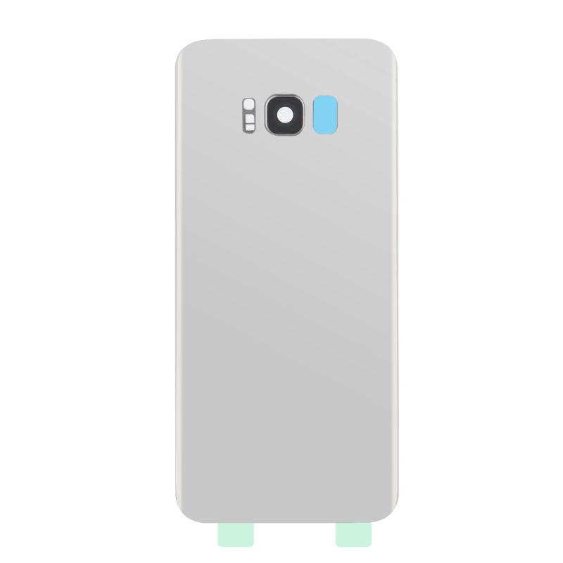 Vitre arrière compatible Samsung Galaxy S8+ Argent photo 1