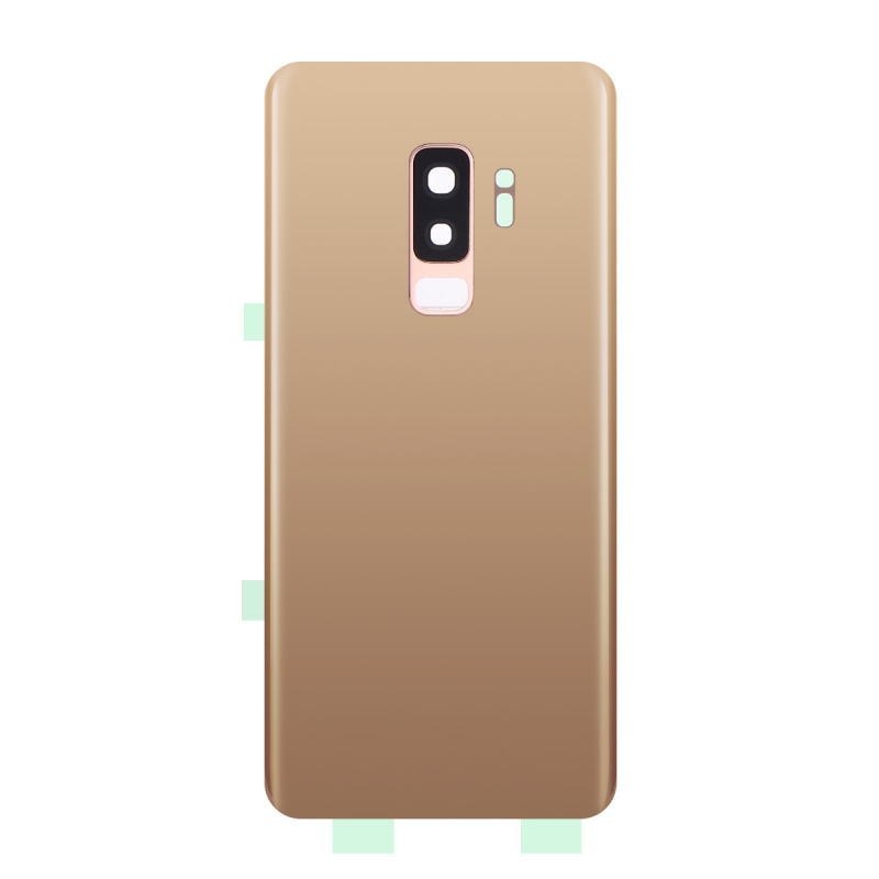 Vitre arrière compatible Samsung Galaxy S9+ Or photo 1