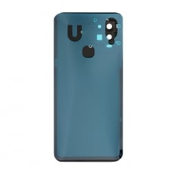 Vitre arrière compatible pour Xiaomi Mi 10 lite 5G Bleu photo 2