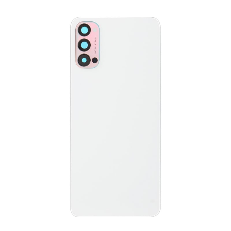 Vitre Arrière Compatible pour Oppo Reno4 Blanc photo 1