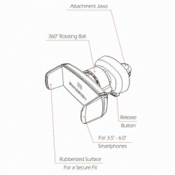 Support voiture universel avec tête rotative photo 4