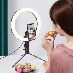 Support trépied pour smartphone avec lampe photo 8