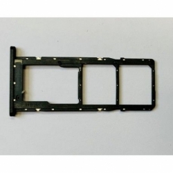 Rack carte Sim original pour Galaxy A02S - Noir photo 0