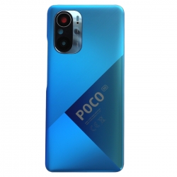 Vitre arrière pour Xiaomi Poco F3 Bleu_photo1