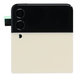 Vitre arrière et écran supérieurs pour Samsung Galaxy Z Flip3 beige_photo2