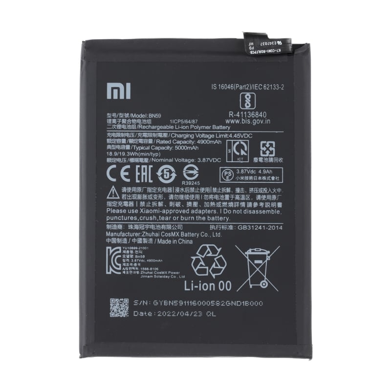 Batterie originale pour Xiaomi Redmi Note 10 et 10S_photo1