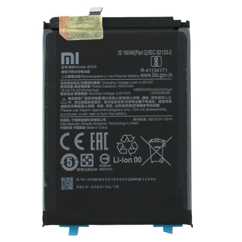 Batterie Originale pour Xiaomi Redmi Note 9 Pro et Note 10 Pro_photo1