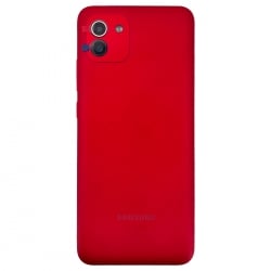 Coque arrière pour Samsung Galaxy A03 rouge_photo1