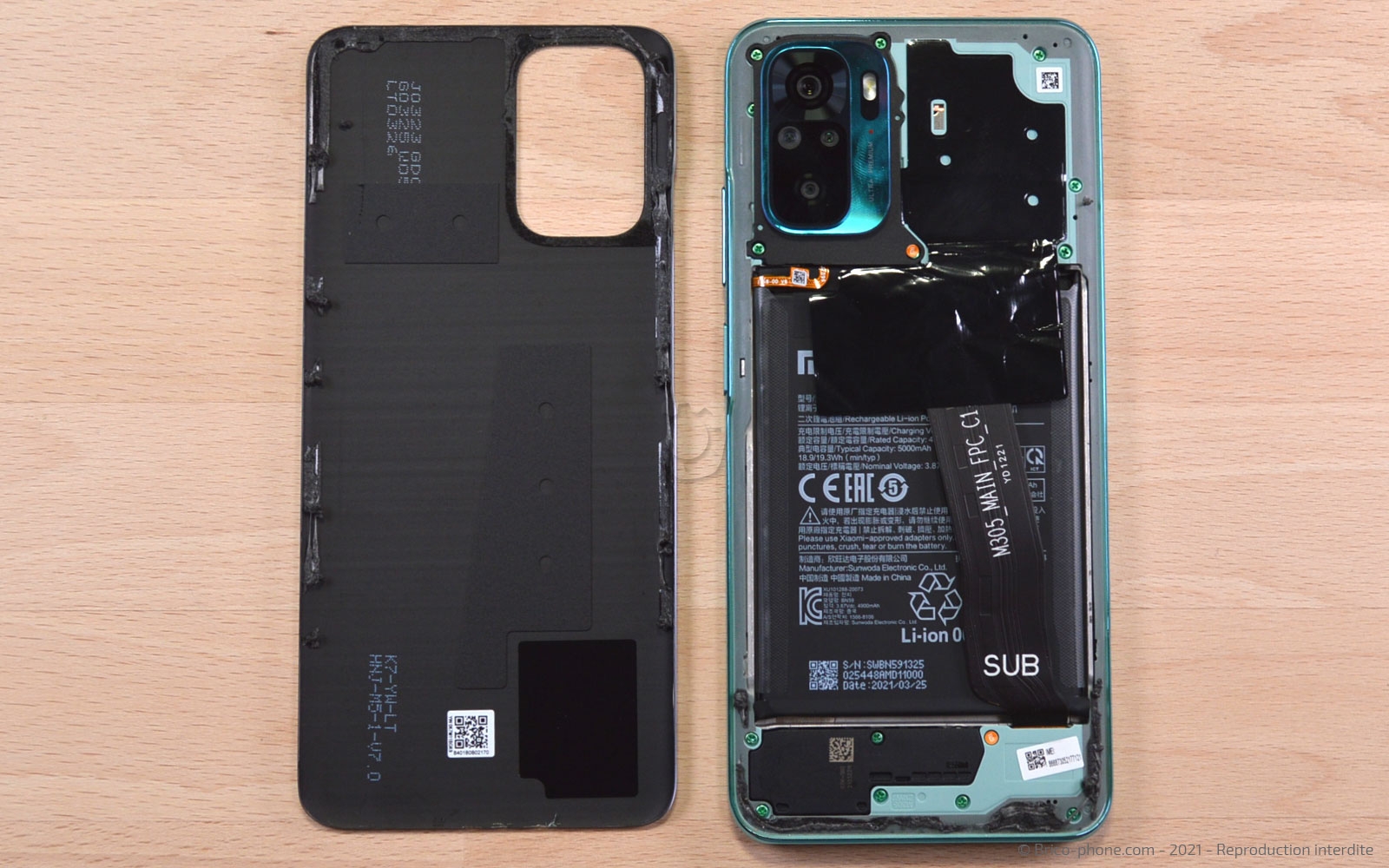 Changement de batterie sur Redmi Note 10 photo 4