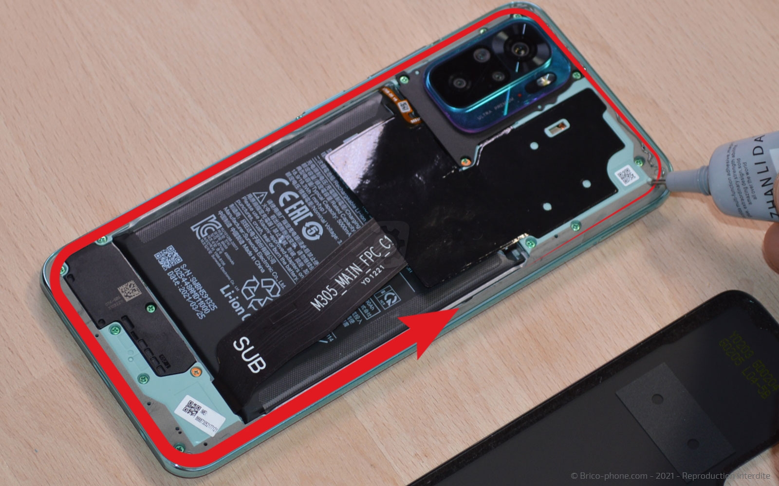 Changement du bloc écran sur Redmi Note 10 photo 2