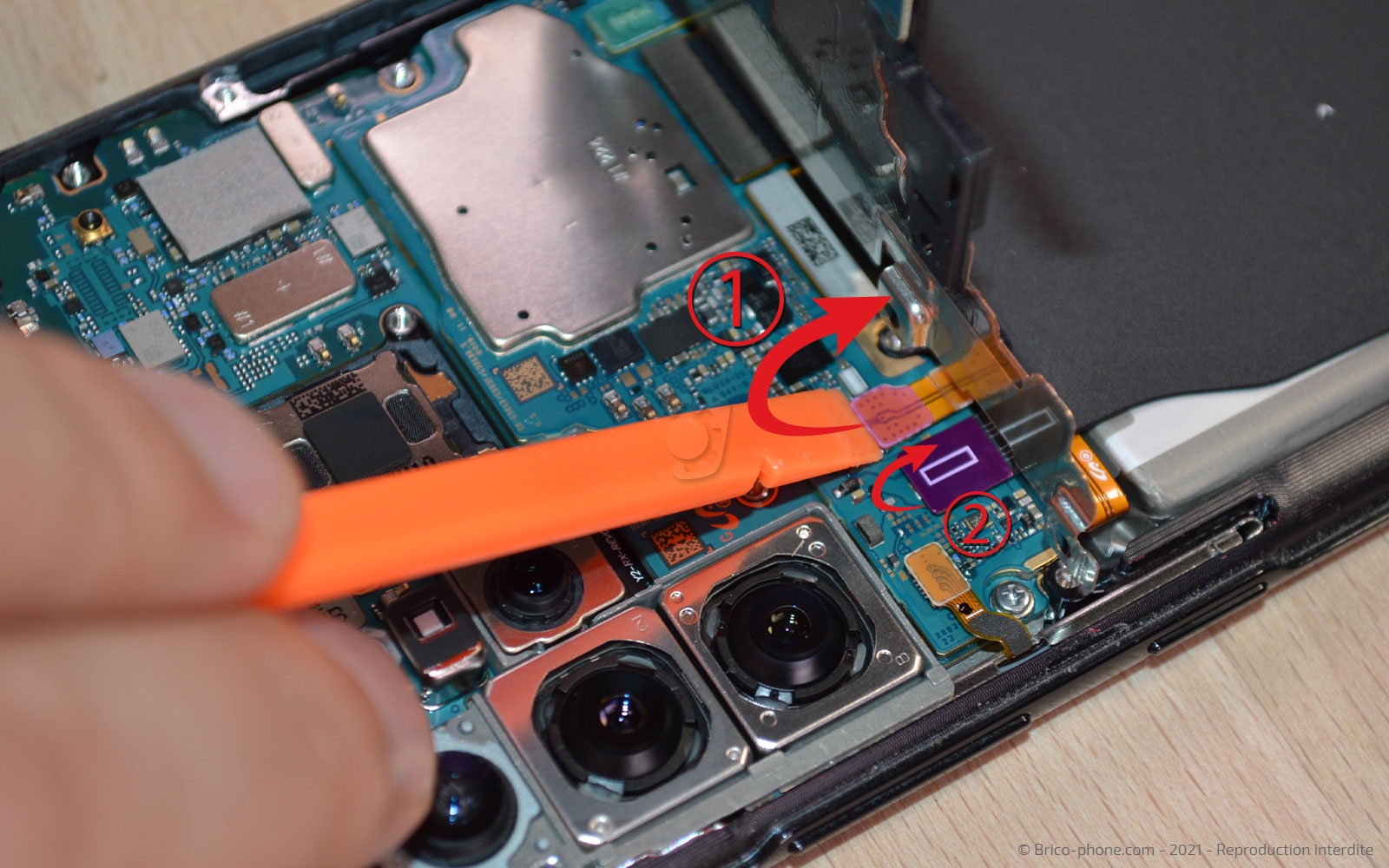 Changement du bloc écran  sur Galaxy S20 Plus photo 3