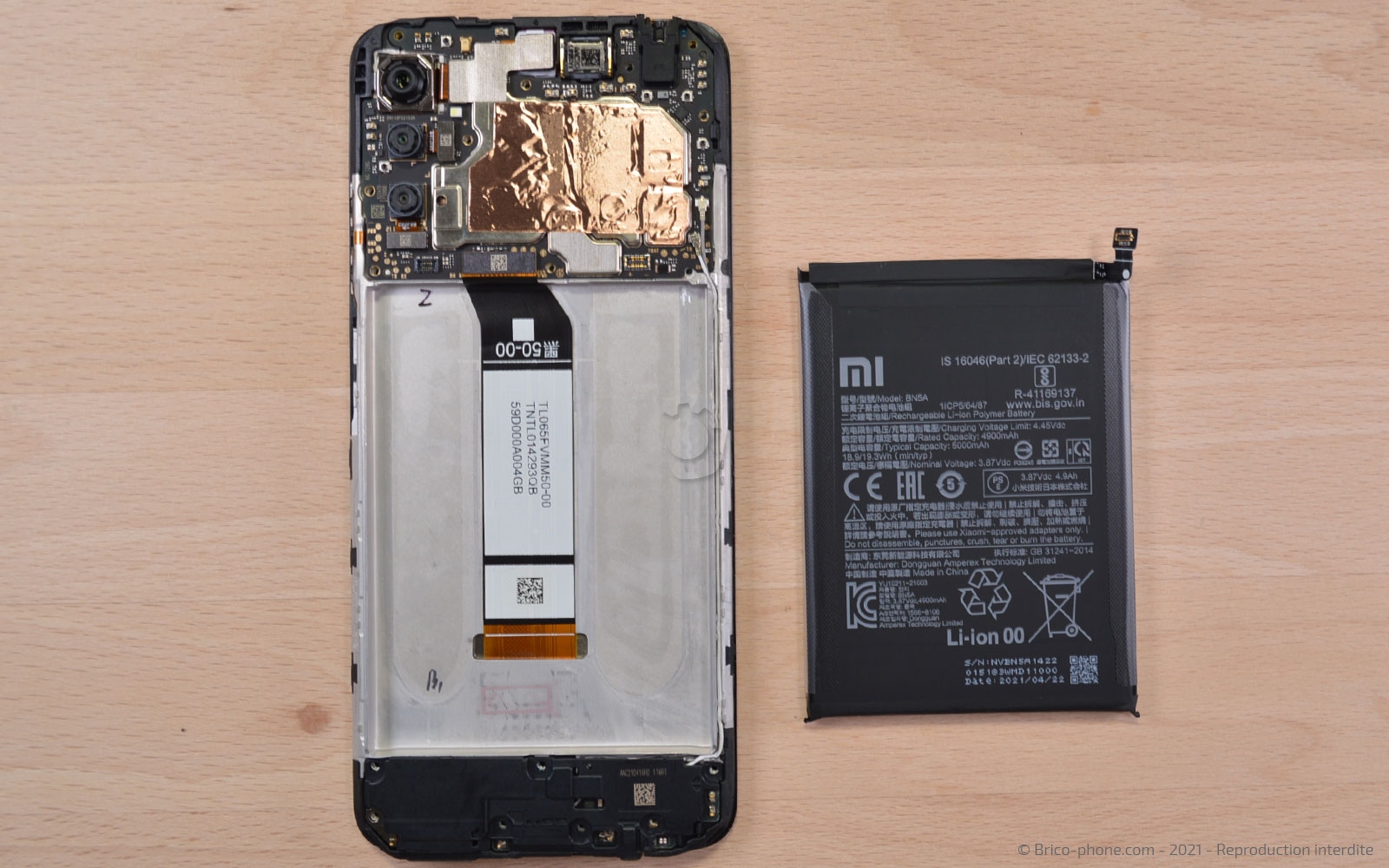 Changement du bloc écran sur Poco M3 Pro photo 4