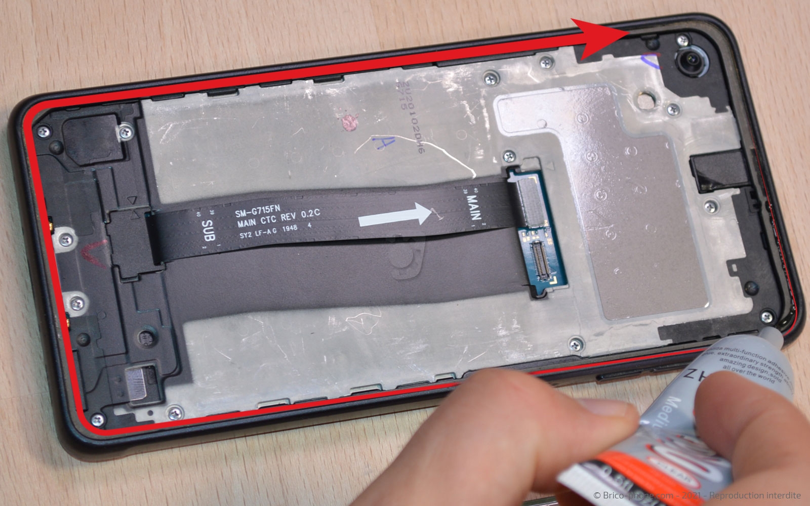 Changement du connecteur de charge sur Galaxy Xcover Pro photo 2