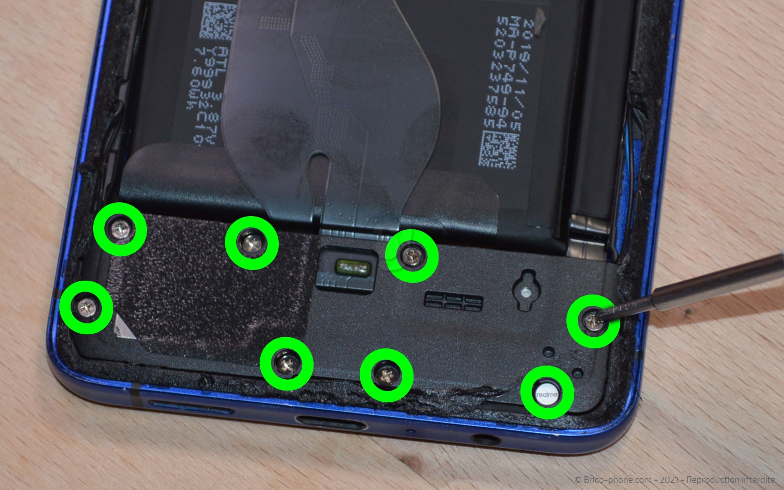 Changement de batterie  sur Realme X2 Pro photo 1