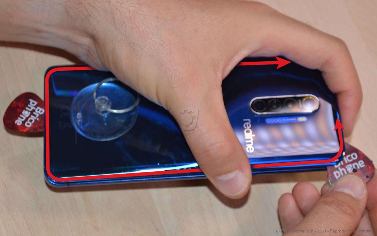 Changement du bloc écran  sur Realme X2 Pro photo 3