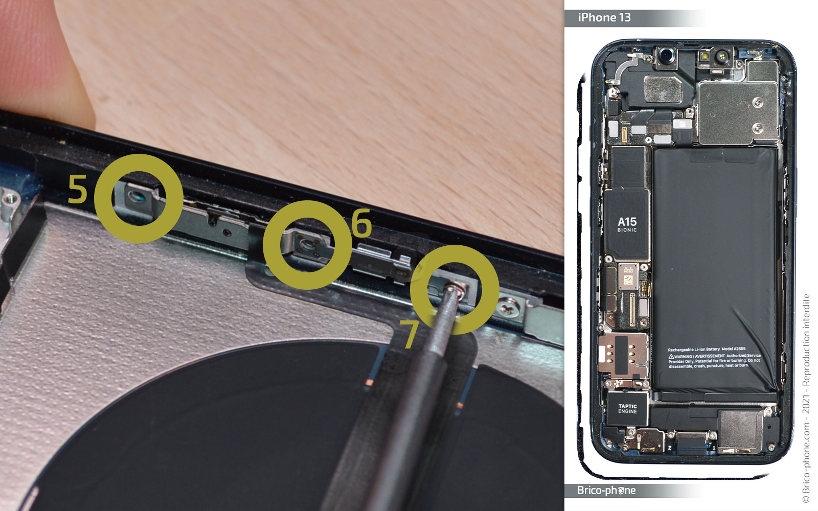 Guide de réparation sur iPhone 13 photo 3