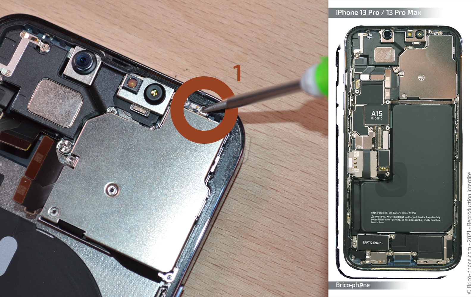 Guide de réparation sur iPhone 13 Pro photo 2
