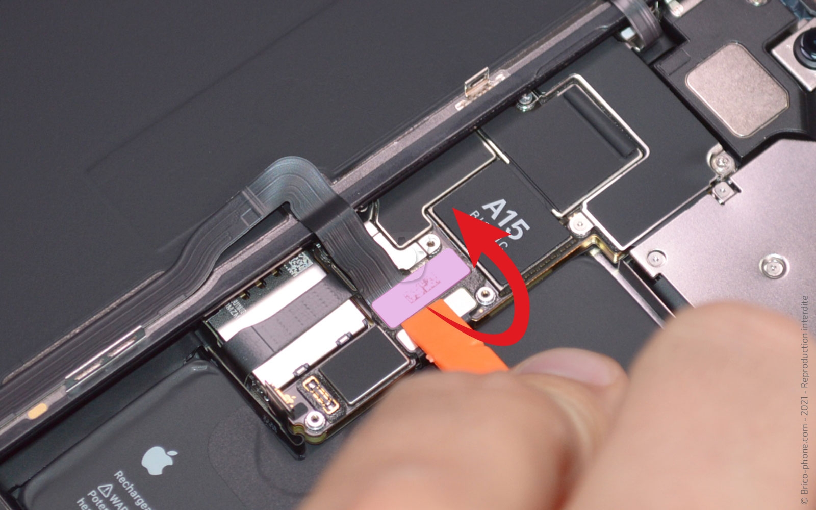 Changement de l'écran (vitre + Oled) sur iPhone 13 Pro photo 2