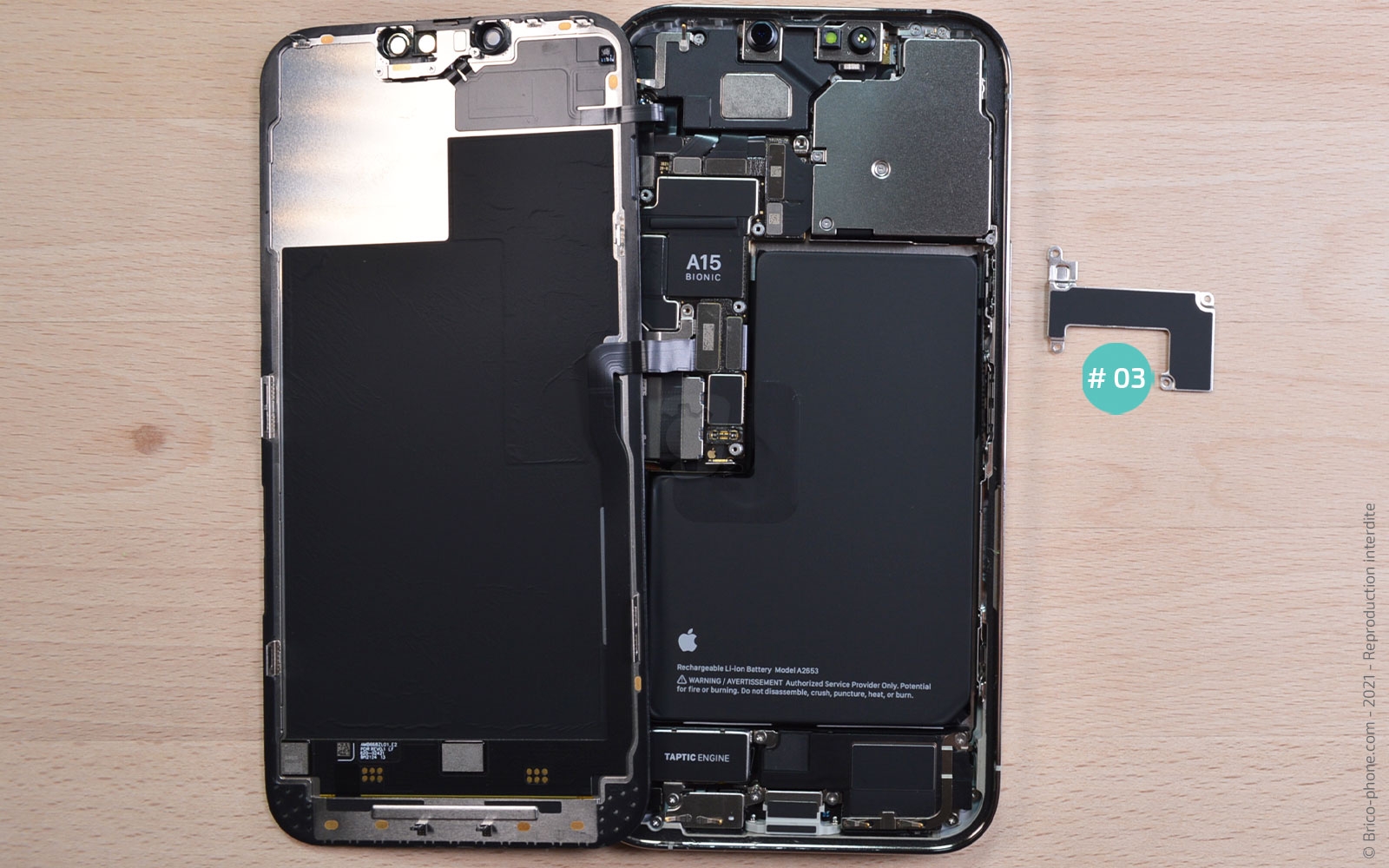 Comment changer l'écran (vitre + Oled) sur iPhone 13 Pro Max photo 4