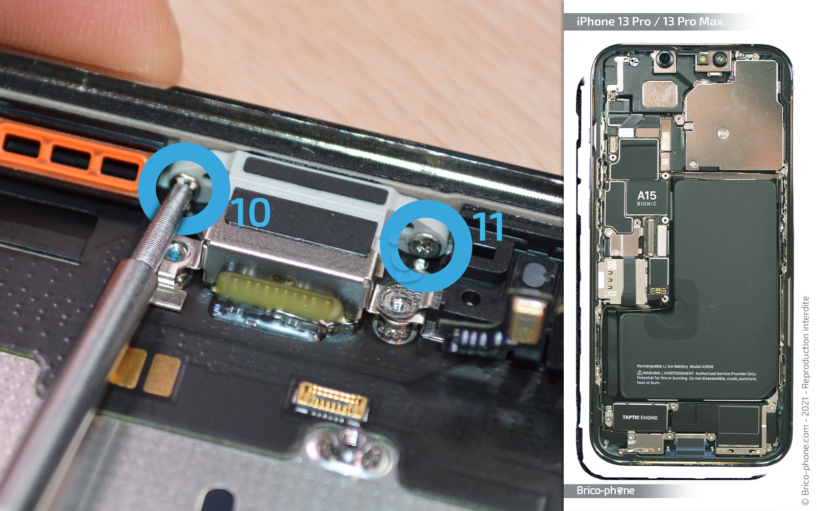 Comment changer le connecteur de charge sur iPhone 13 Pro Max photo 2