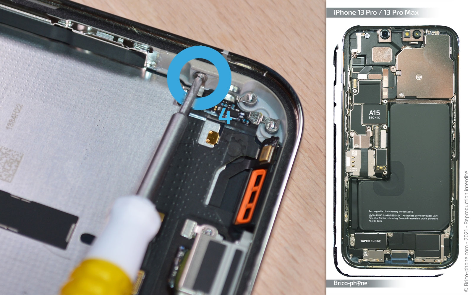 Comment changer le connecteur de charge sur iPhone 13 Pro Max photo 3