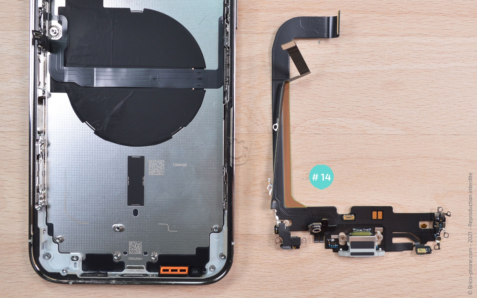Comment changer le connecteur de charge sur iPhone 13 Pro Max photo 4