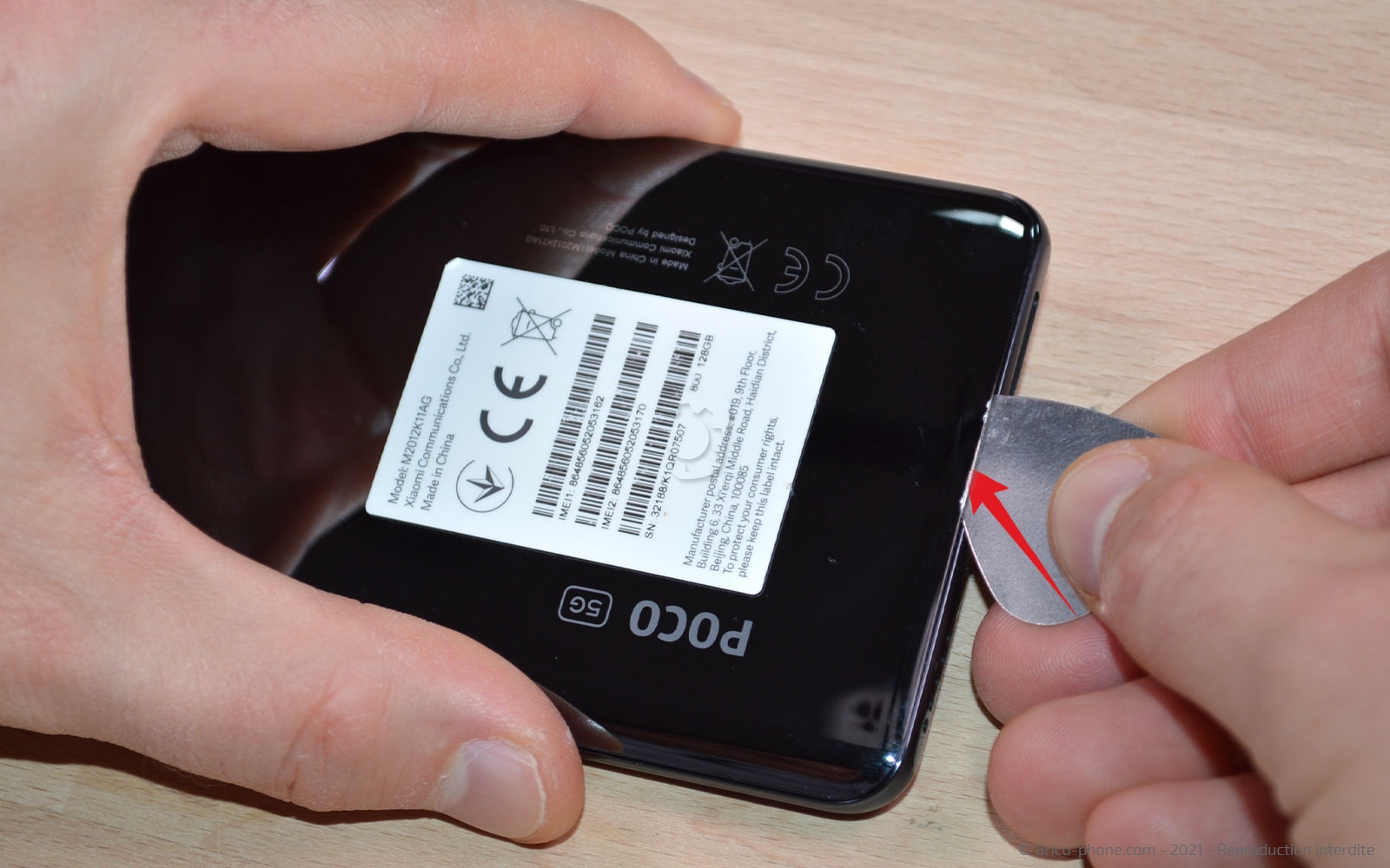 Comment changer le connecteur de charge sur Poco F3 photo 3