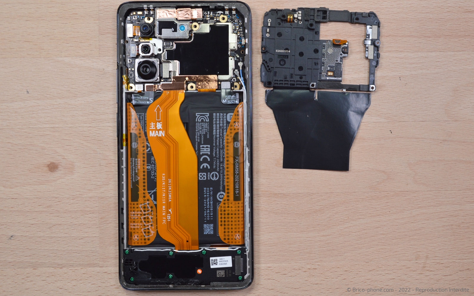 Comment remplacer l'écran seul (vitre + LCD) sur 11T PRO photo 3