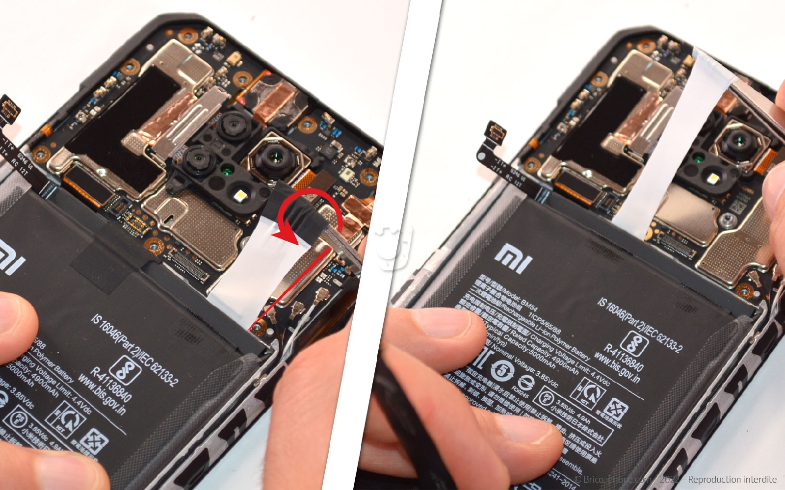 Comment changer la batterie sur Redmi note 9T photo 2