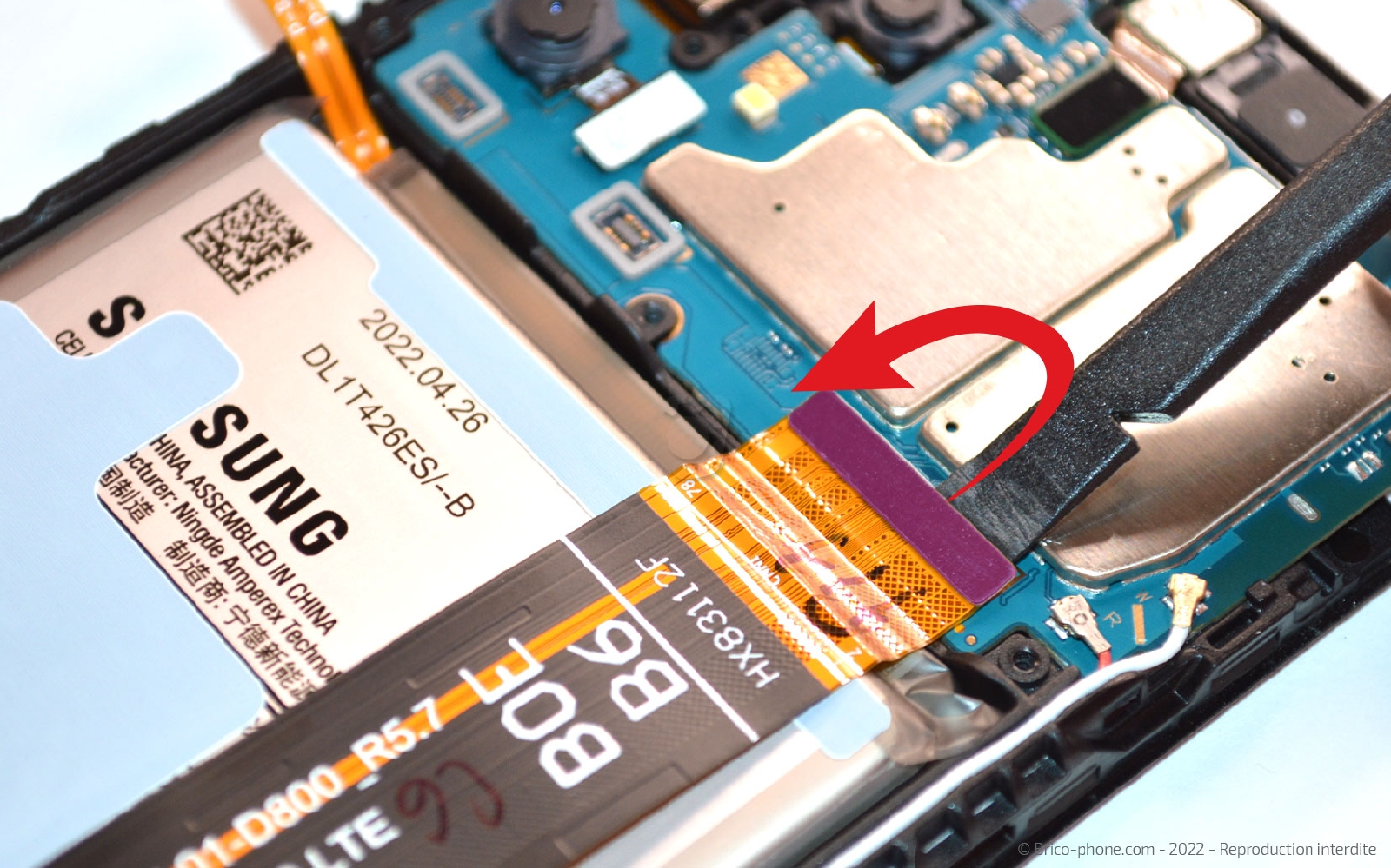 Comment changer le bloc écran sur Galaxy A13 photo 2