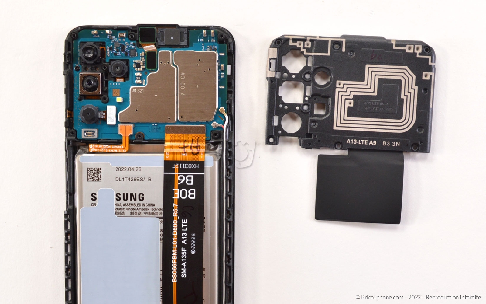 Comment changer la batterie sur Galaxy A13 photo 4