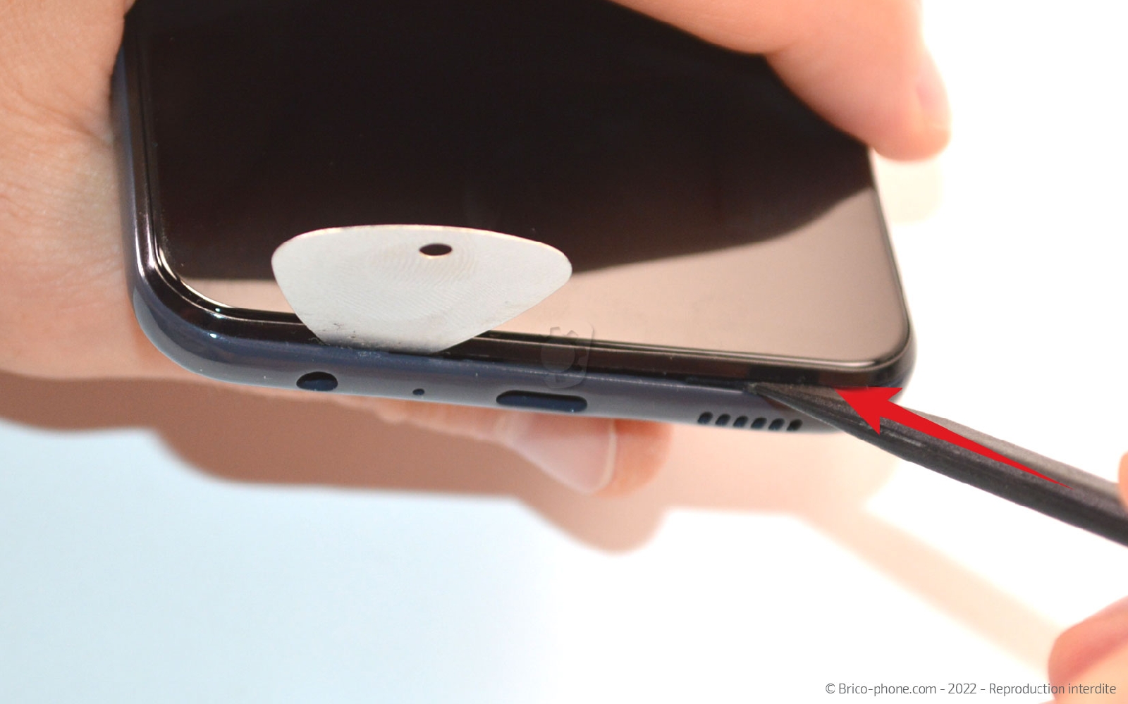 Comment remplacer le connecteur de charge sur Galaxy A13 photo 2