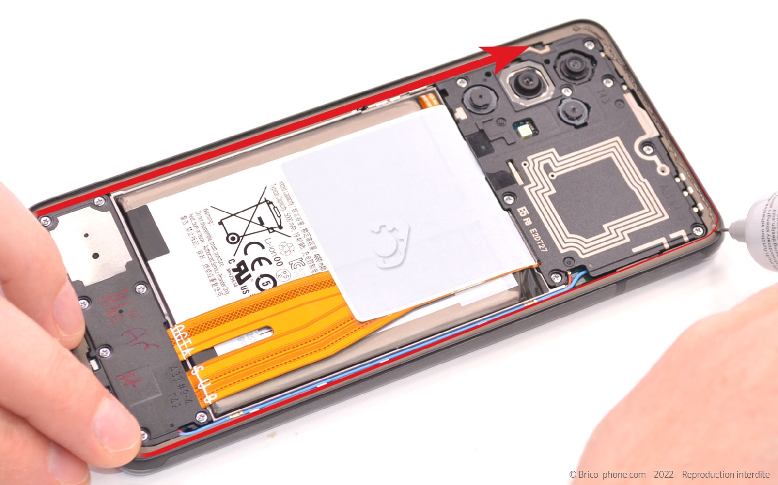 Comment changer le bloc écran sur Galaxy A33 5G photo 2