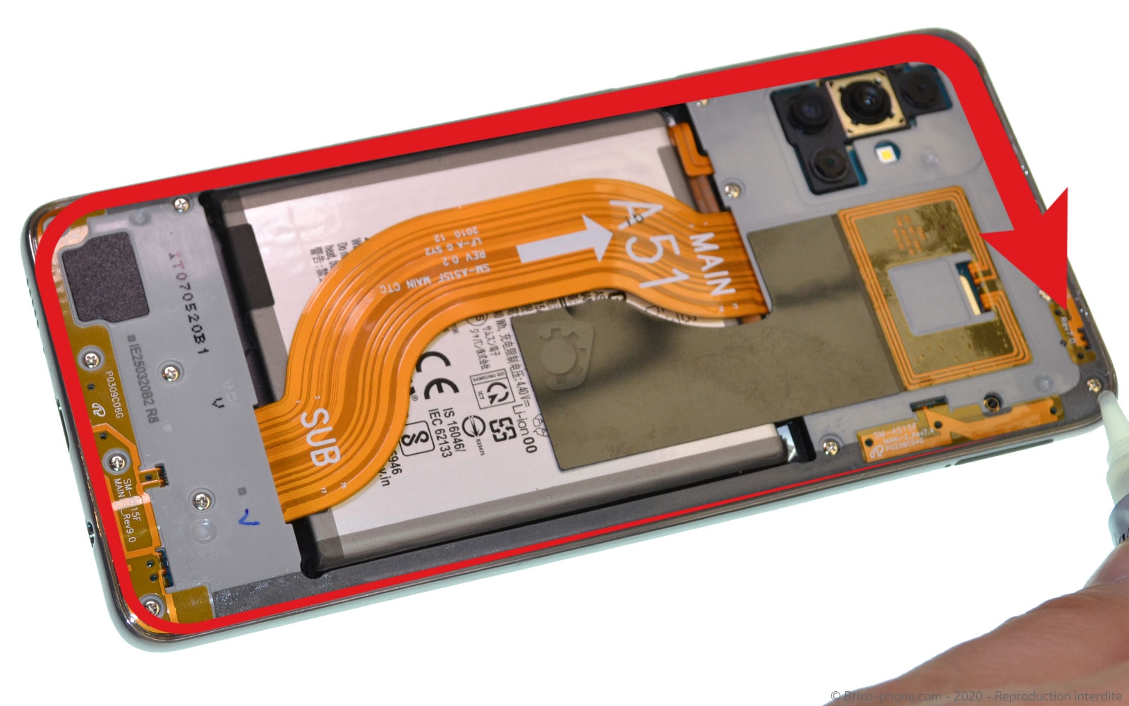 Comment changer ma vitre arrière de smartphone ?  photo 3