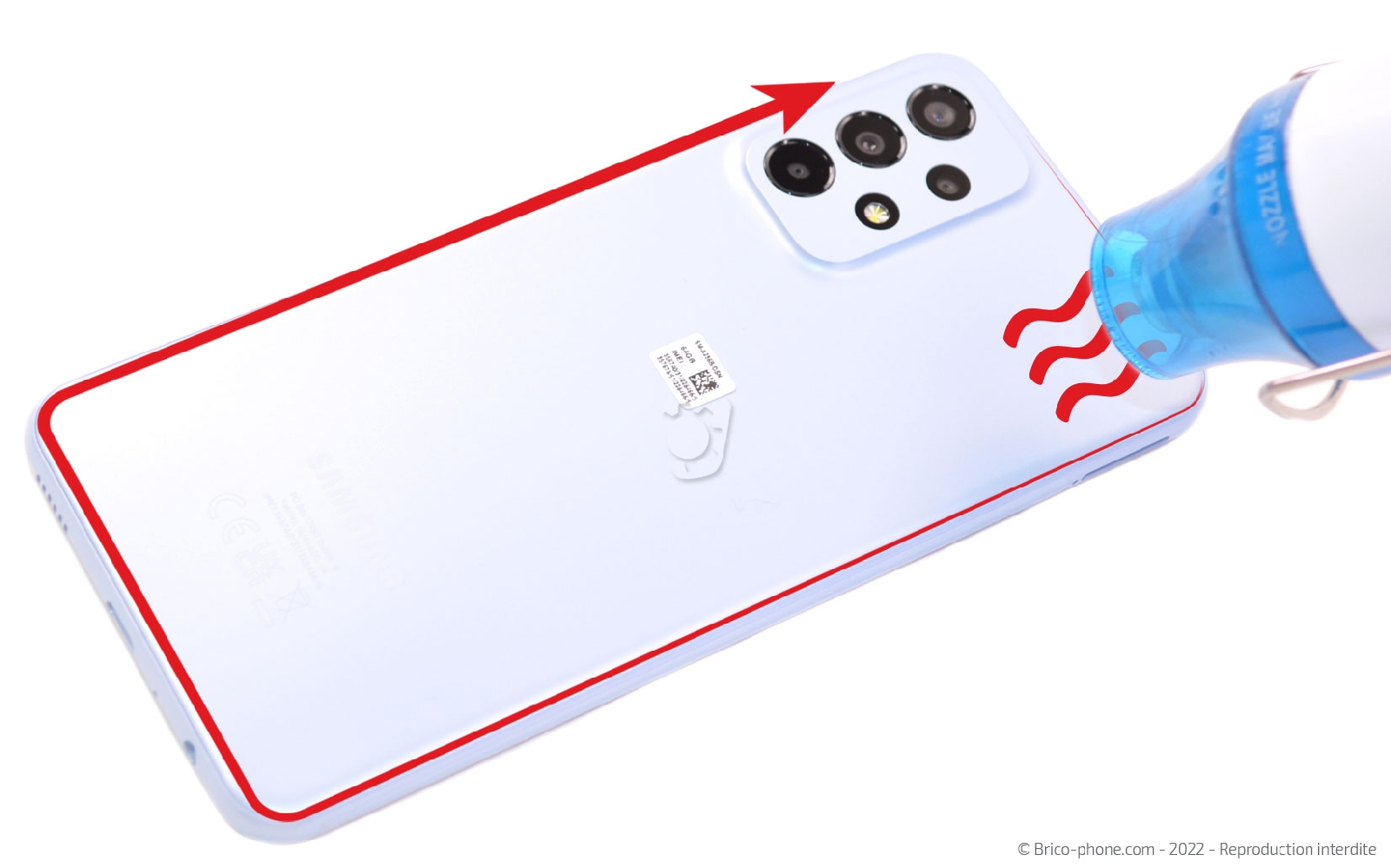 Comment changer le bloc écran  sur Galaxy A23 (5G) photo 2