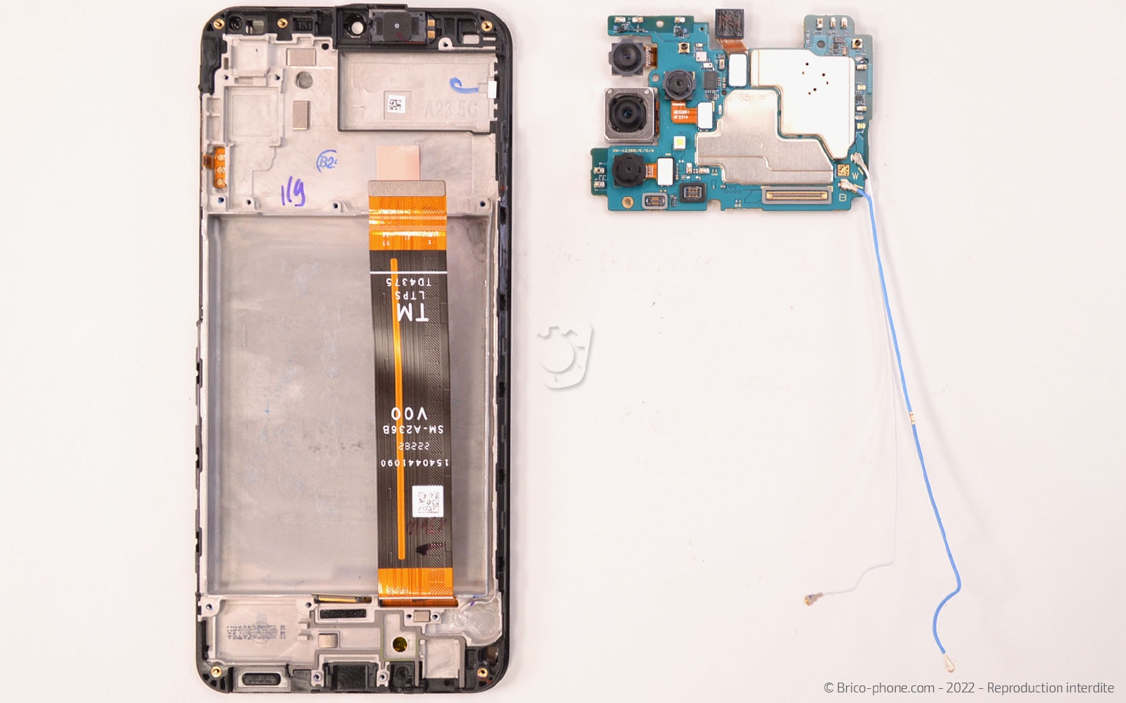 Comment changer le bloc écran  sur Galaxy A23 (5G) photo 3