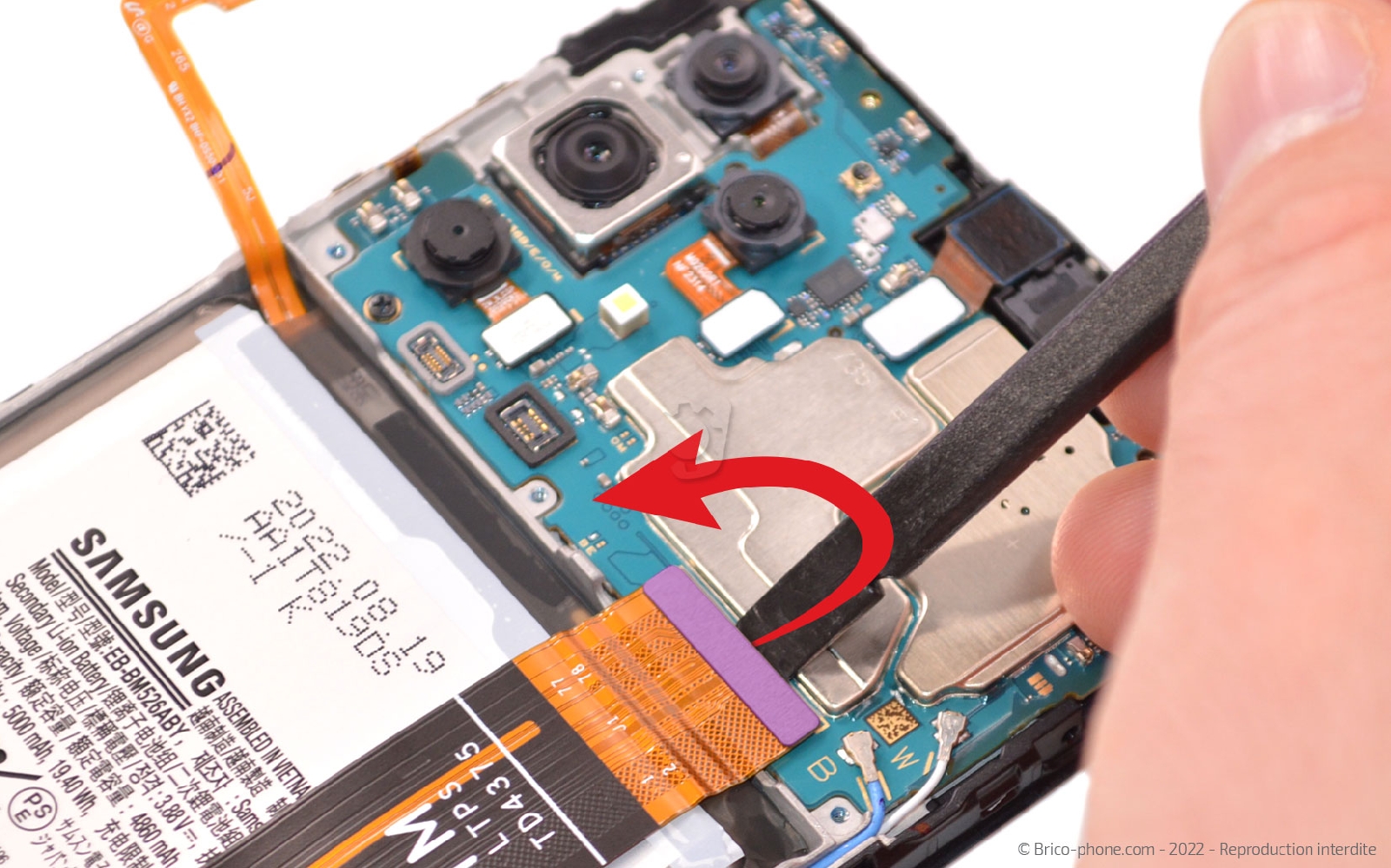 Comment changer la batterie sur Galaxy A23 (5G) photo 2